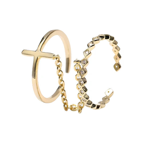 Eleganter Ketten Ring