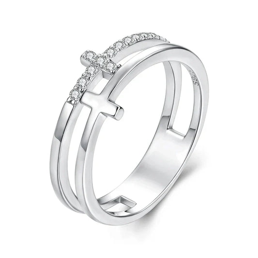 Silber Schimmernder Ring